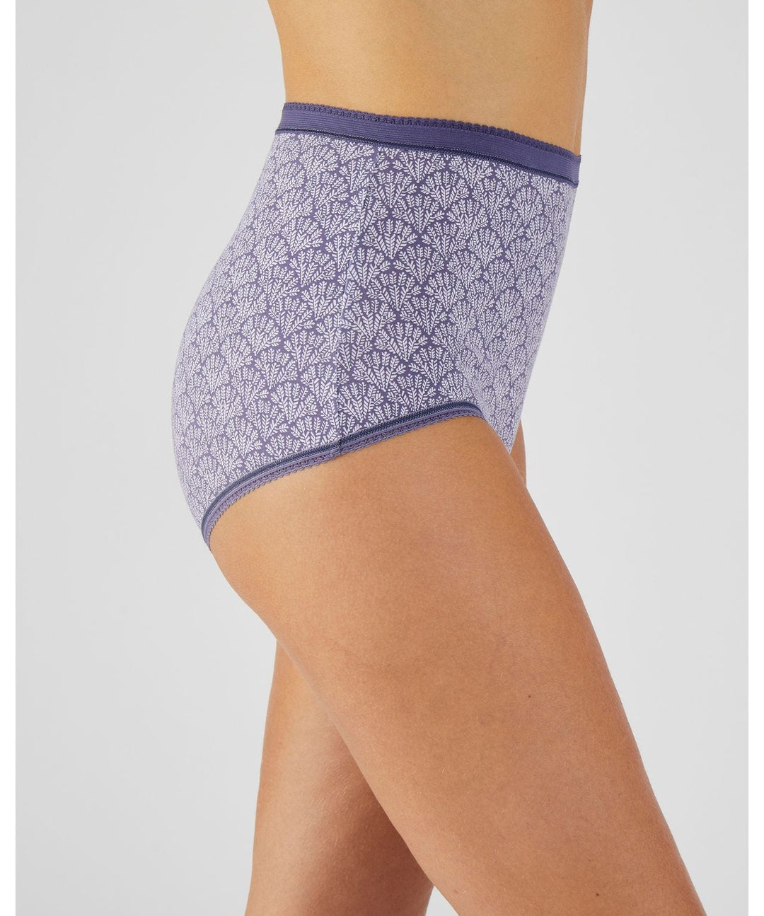 Pack of 4 Ladies High Waisted Full Back Cover Printed Brief Panty