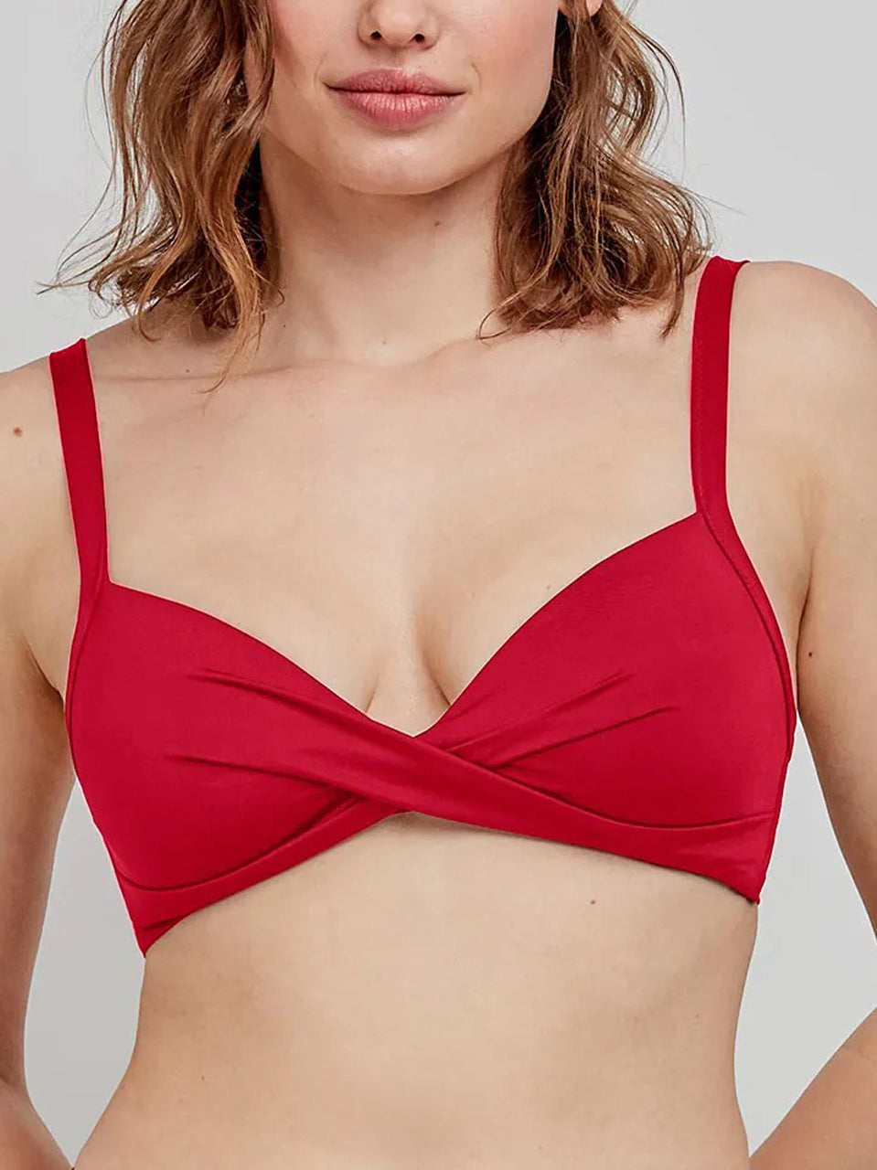 Womens Wireless Adjustable Straps Padded Bikini Bra