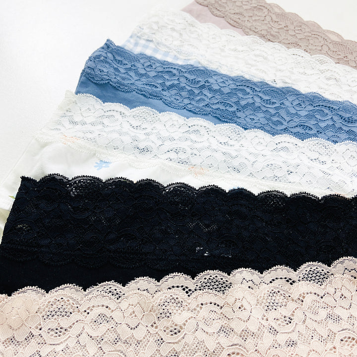 Womens Mid Waist Hipster Lace Brief Panty