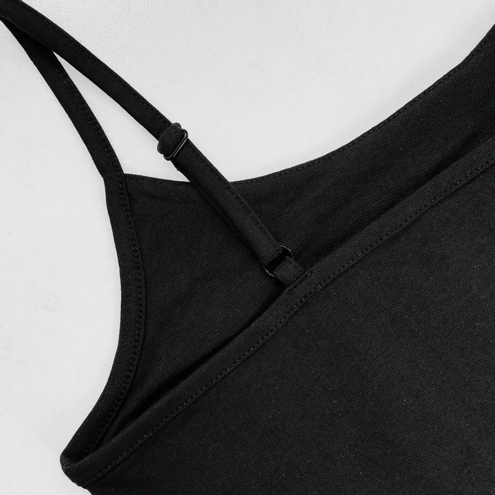 Womens Soft Cotton Adjustable Strap Camisole Tank Top