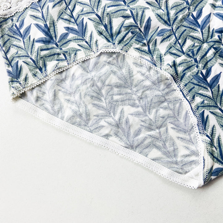 Ladies High Waisted Full Back Cover Printed Brief Panty