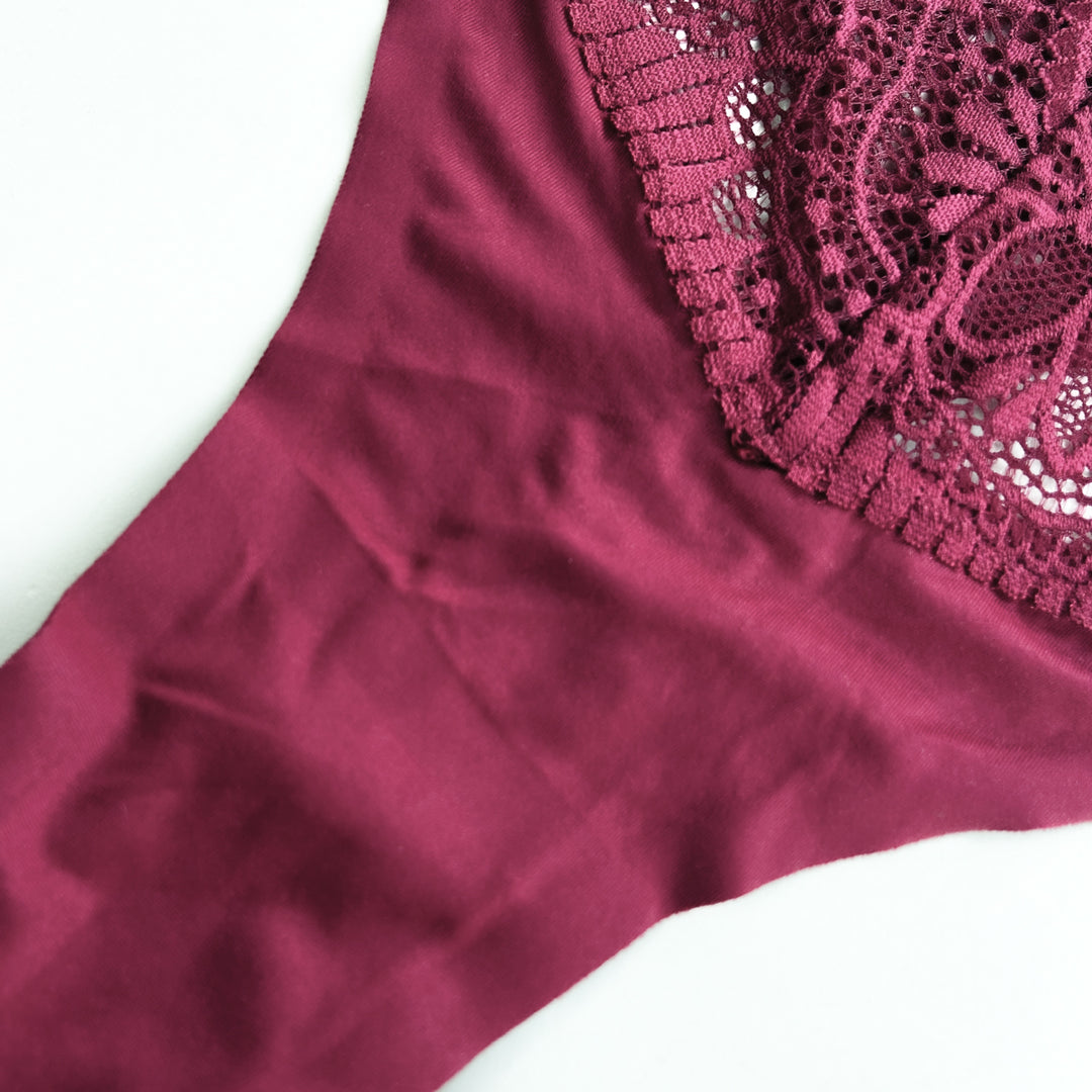Womens Ultra-Soft & Seamless Comfort Lace Thong