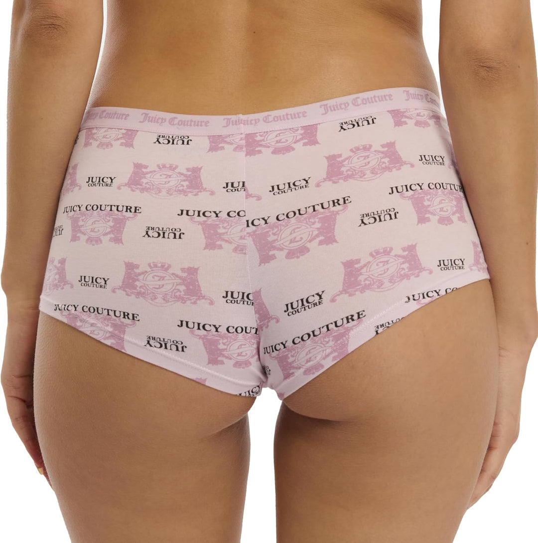 Womens 4 Pack Cotton Boyshort Brief Panty