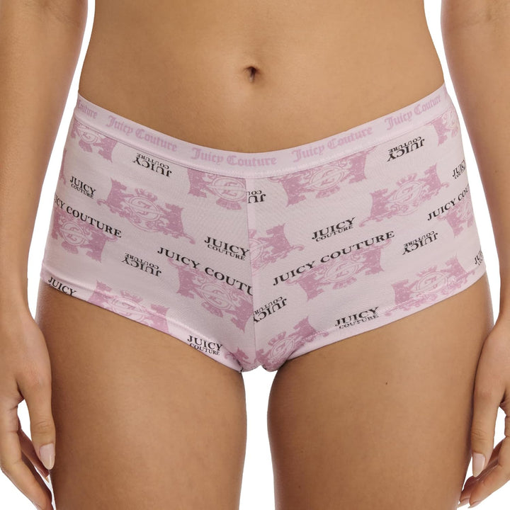 Womens 4 Pack Cotton Boyshort Brief Panty