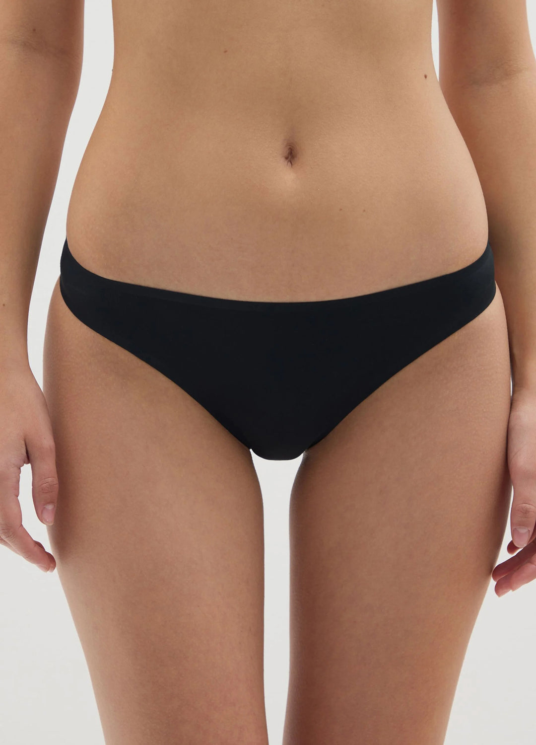 Womens Seamless Mid Rise Ultra Soft Invisible Brazilian Brief Panty