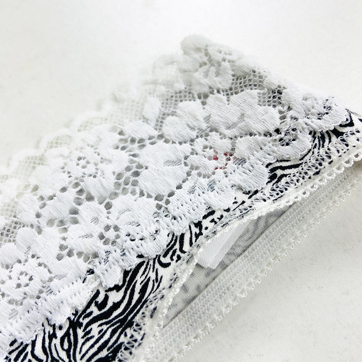 Ladies Mid Rise Lace Front Thong