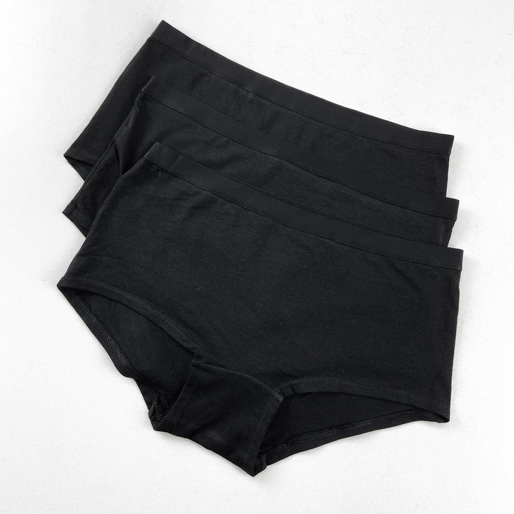 Pack of 3 Womens Cotton Full Coverage Boyshort Panty