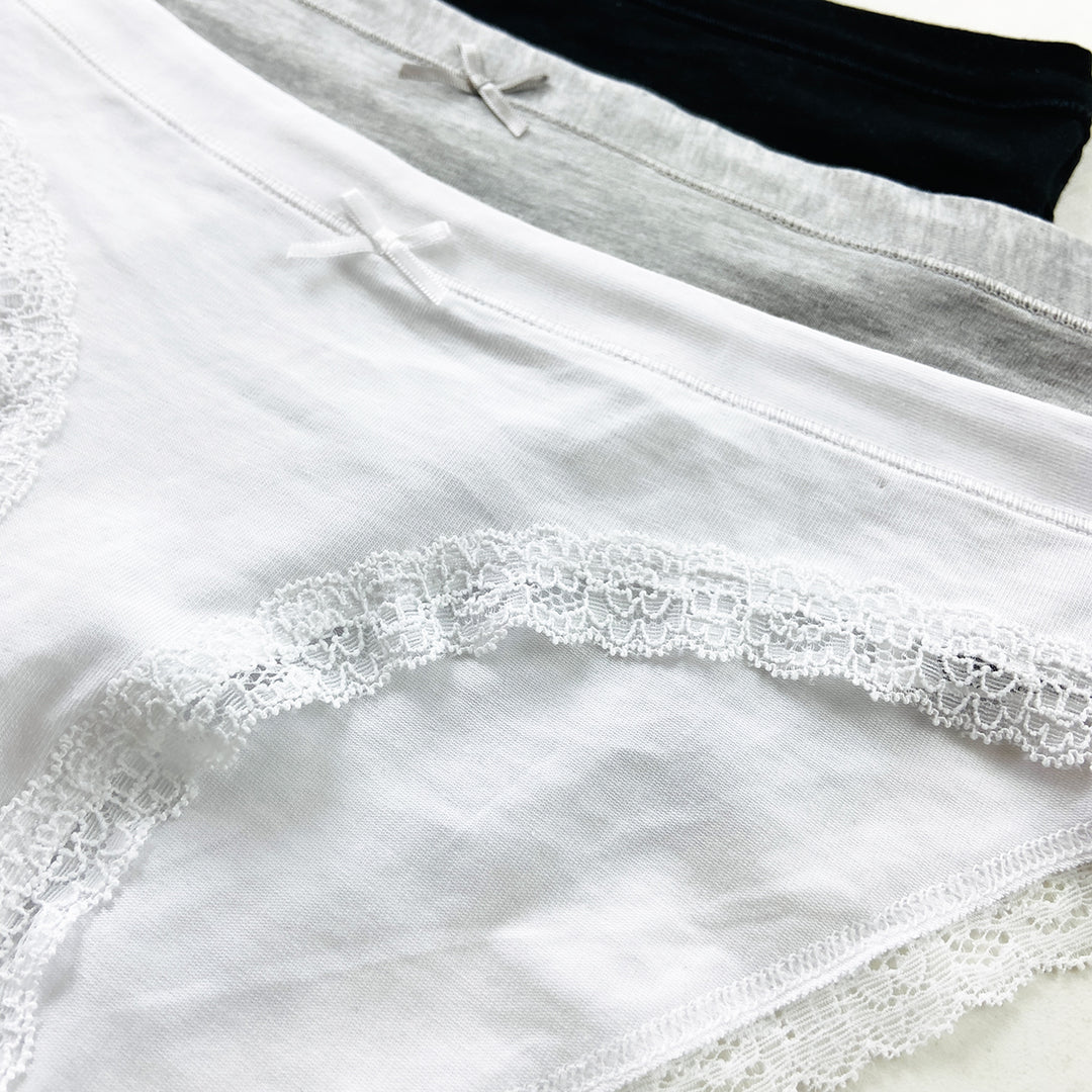 Ladies Lace Trim Brief Panty