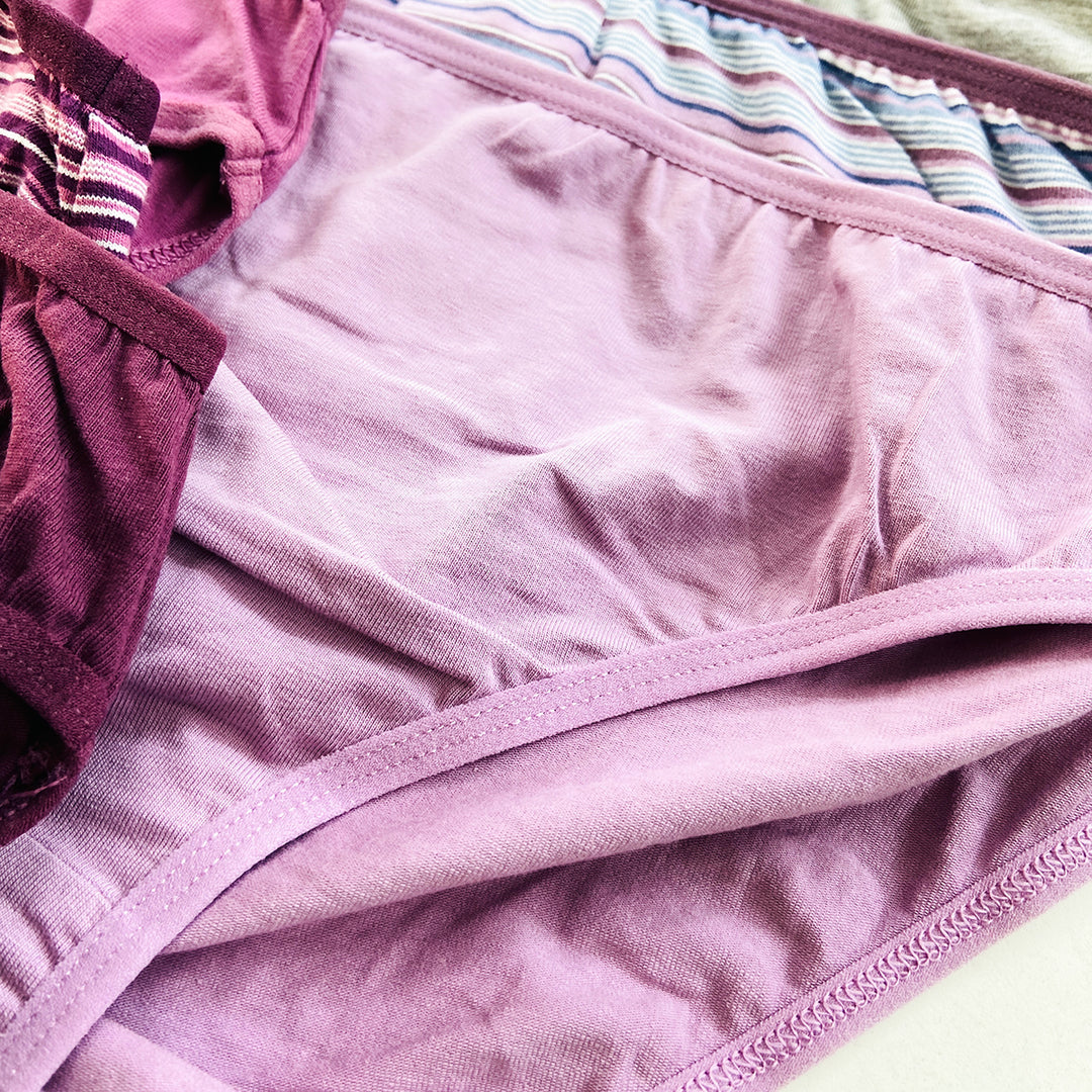 Pack of 4 Womens Classic Soft Cotton Mini Briefs Panty