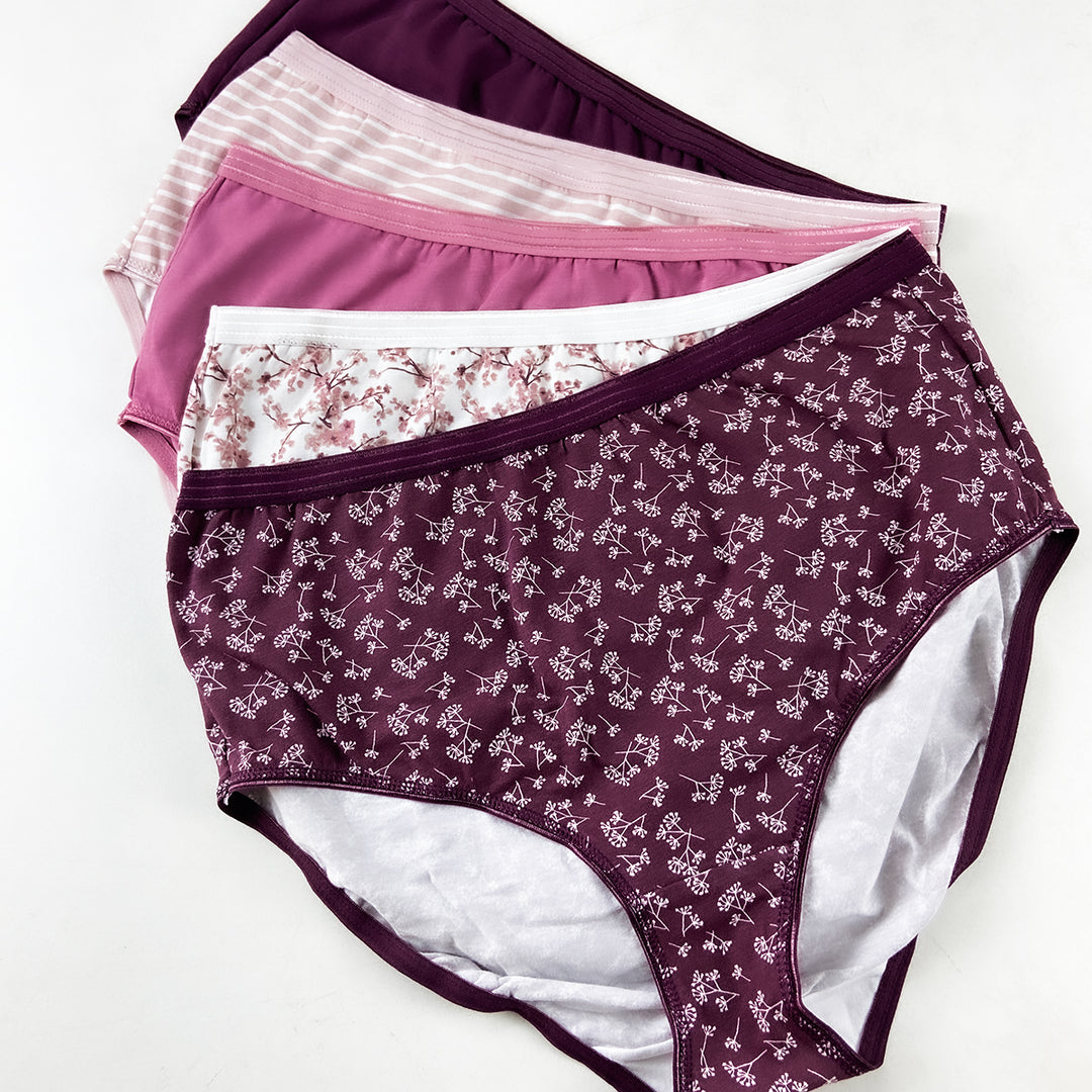 Pack of 3 Womens Cotton Blend Full Coverage Briefs
