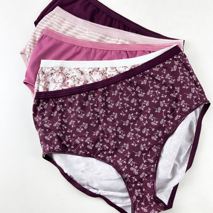 Pack of 3 Womens Cotton Blend Full Coverage Briefs