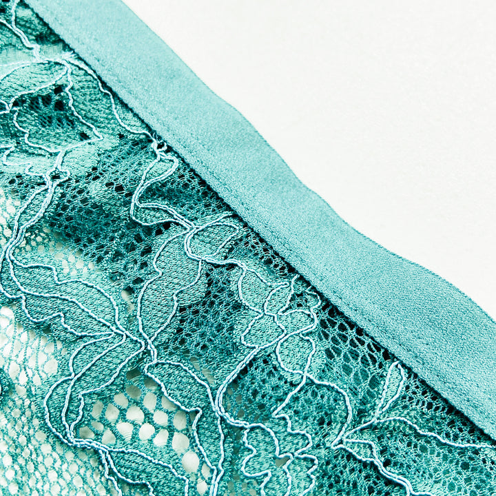 Ladies Mid Rise Lace Front Thong