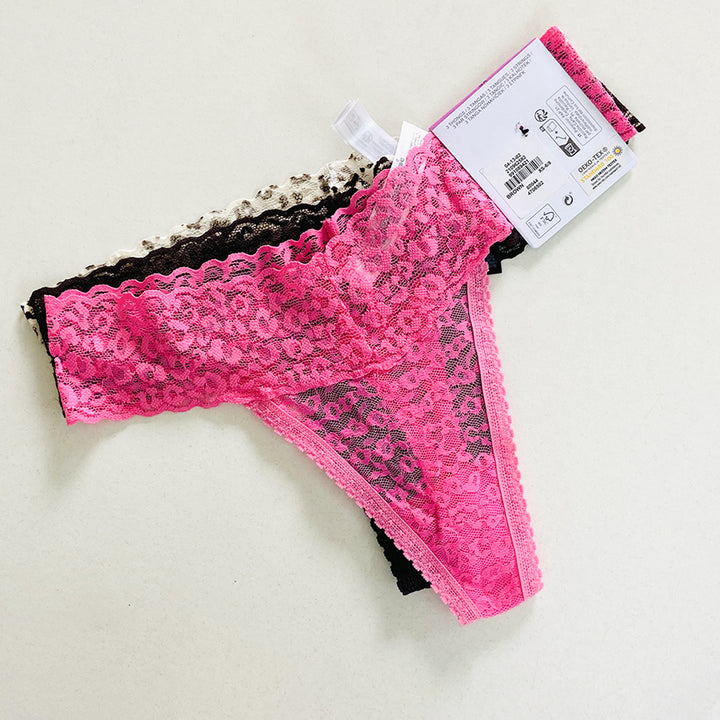 3pk Premium Lace Thongs