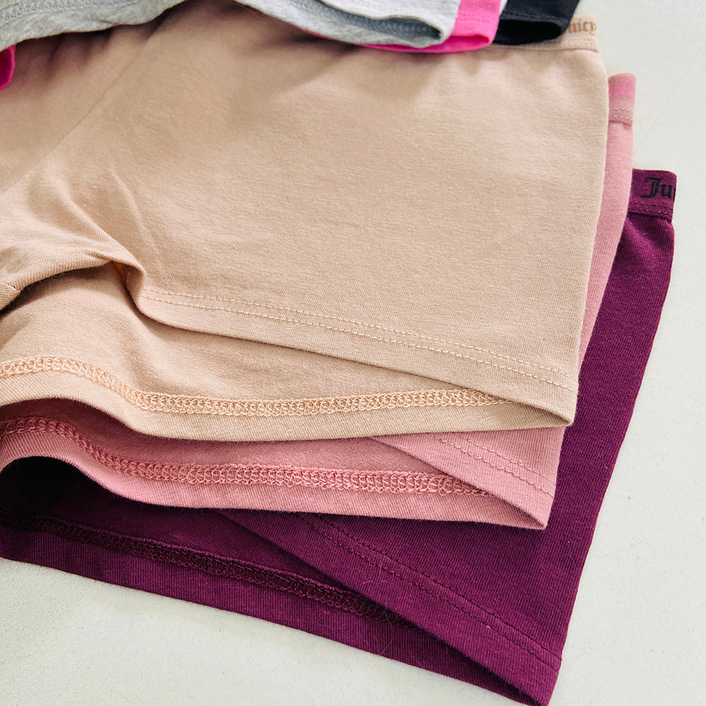Womens 4 Pack Cotton Boyshort Brief Panty
