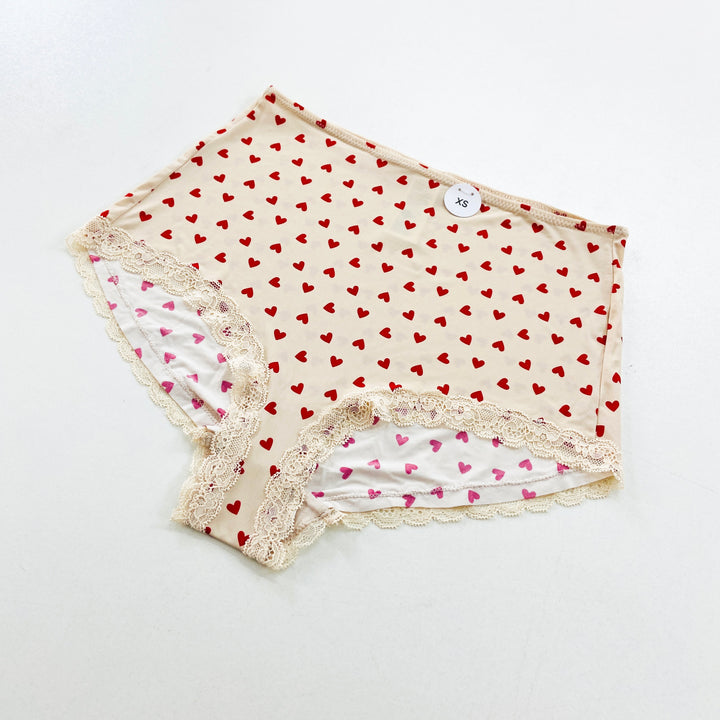 Ladies Whimsical High-Waisted Lace Trim Panties