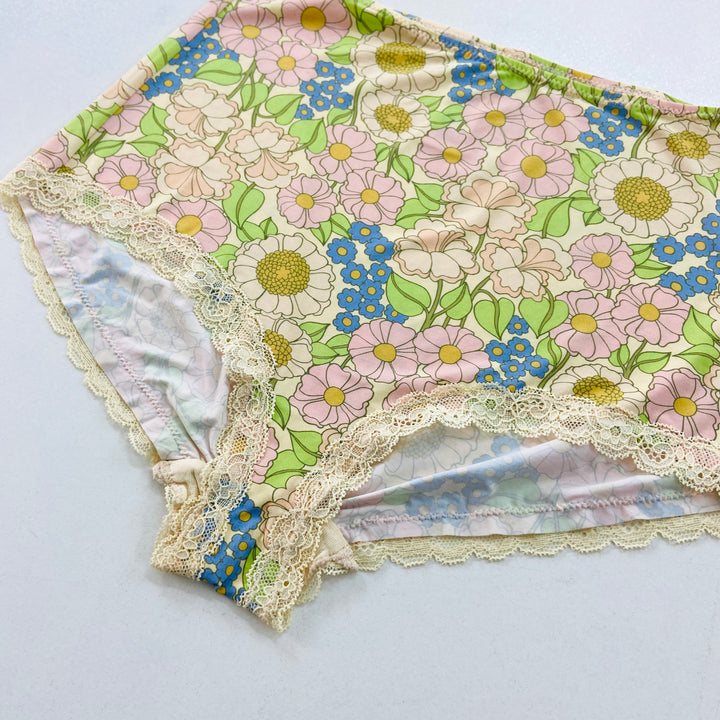 Ladies Whimsical High-Waisted Lace Trim Panties