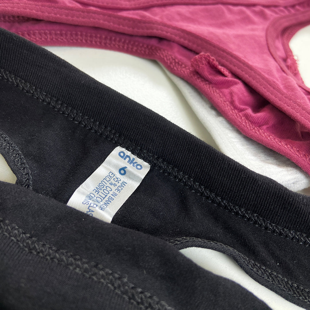 Pack of 3 Women's Cotton Thong Panties