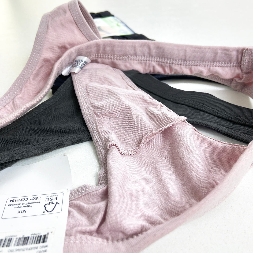 Pack of 3 Women's Cotton Thong Panties