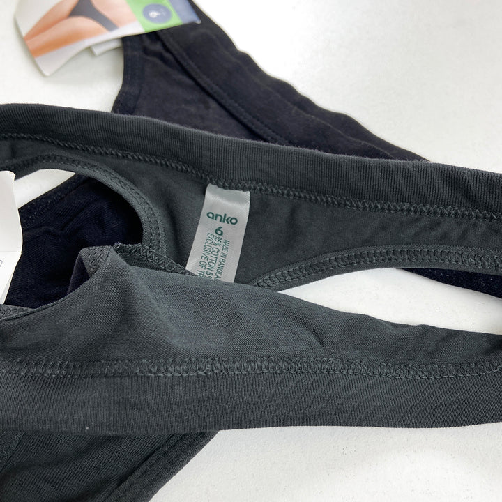Pack of 3 Women's Cotton Thong Panties