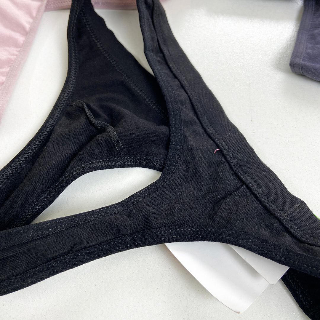 Pack of 3 Women's Cotton Thong Panties
