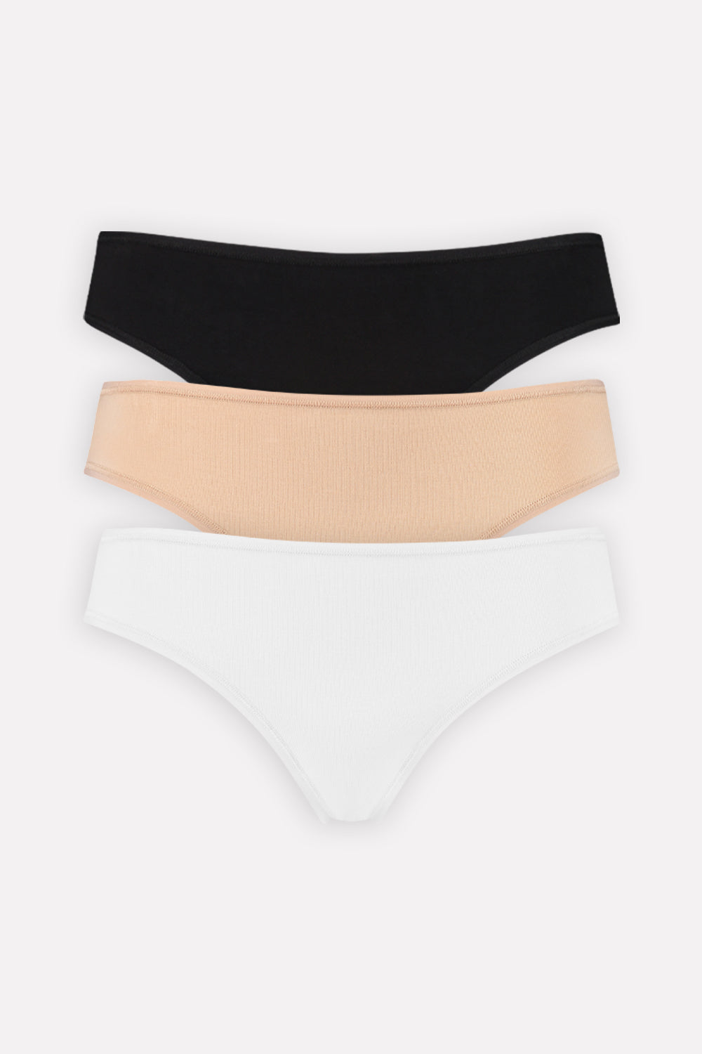 Pack of 3 Ladies Mid Rise Cotton Brief Panty