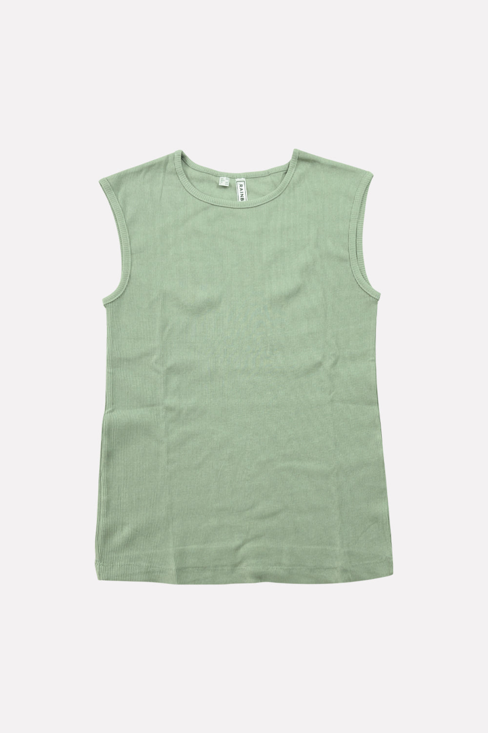Womens Round Neck Ribbed Tank Top Comfortable Fit