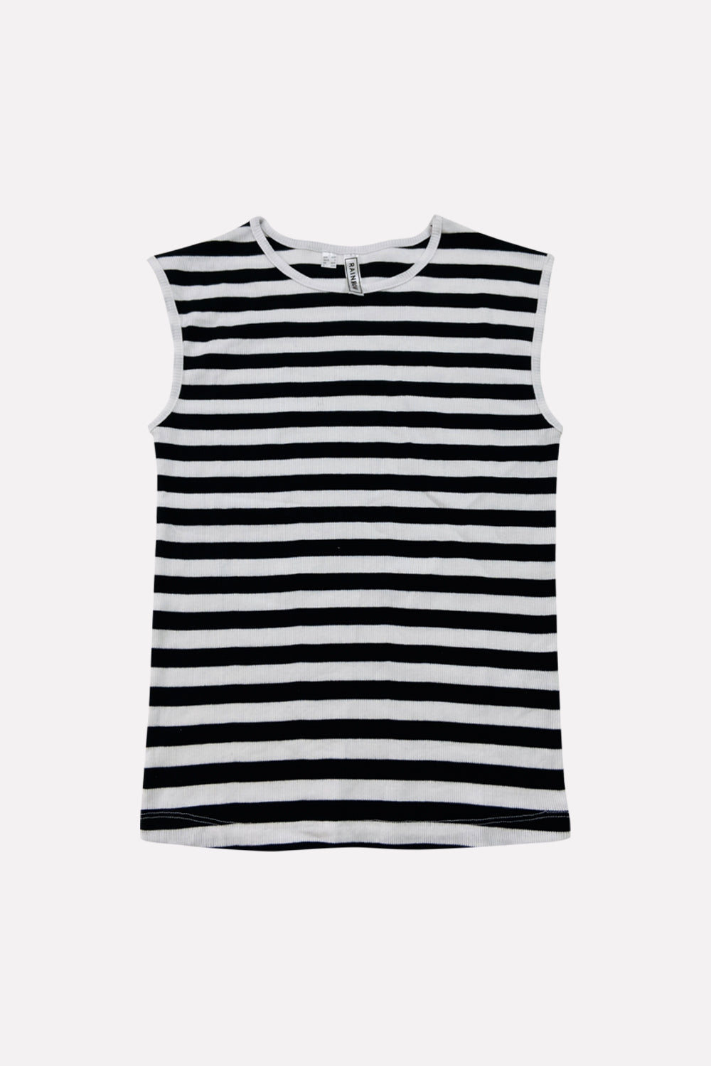 Womens Round Neck Ribbed Tank Top Comfortable Fit