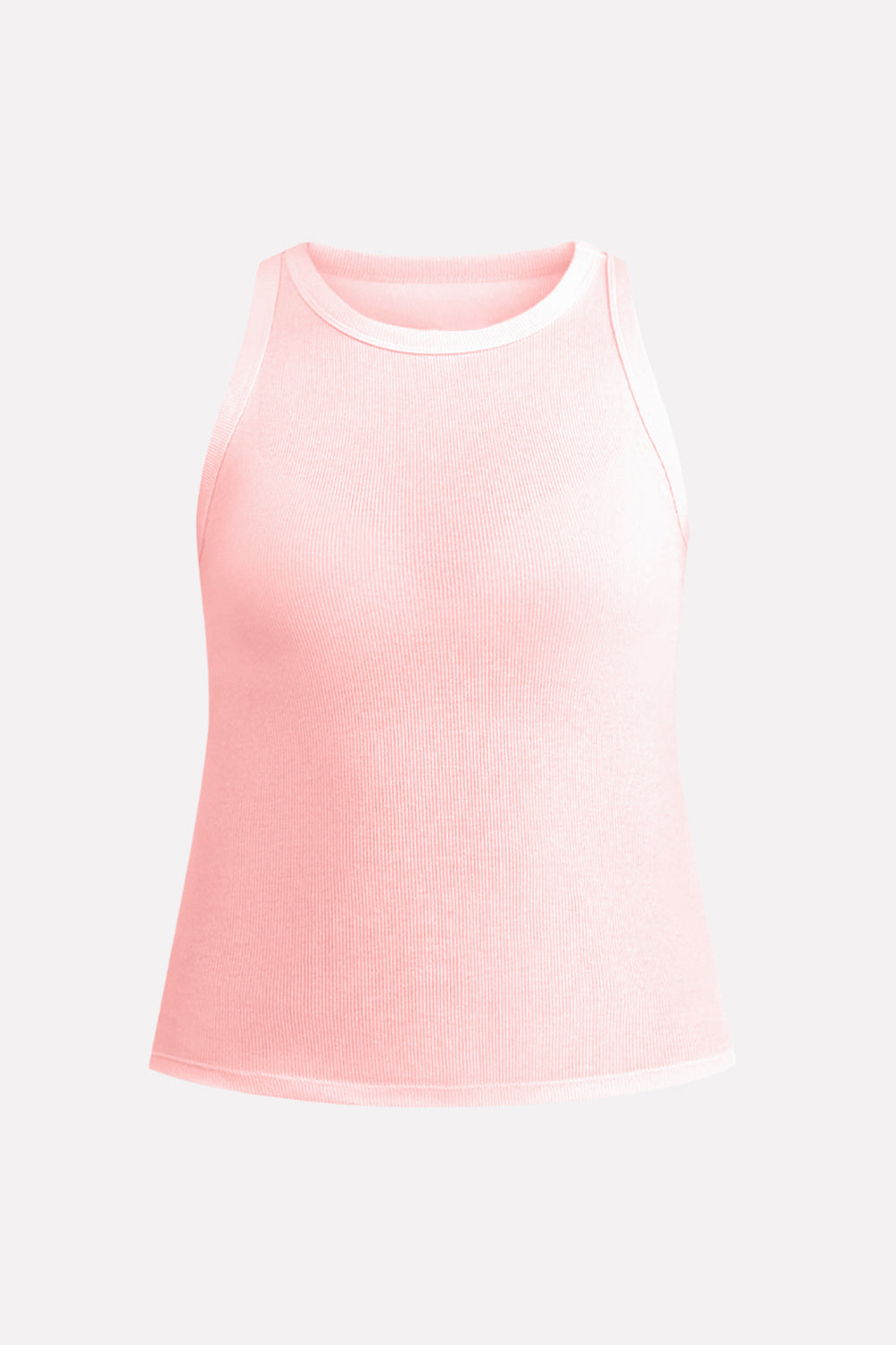 Womens High Neck Ribbed Tank Top Comfortable Fit