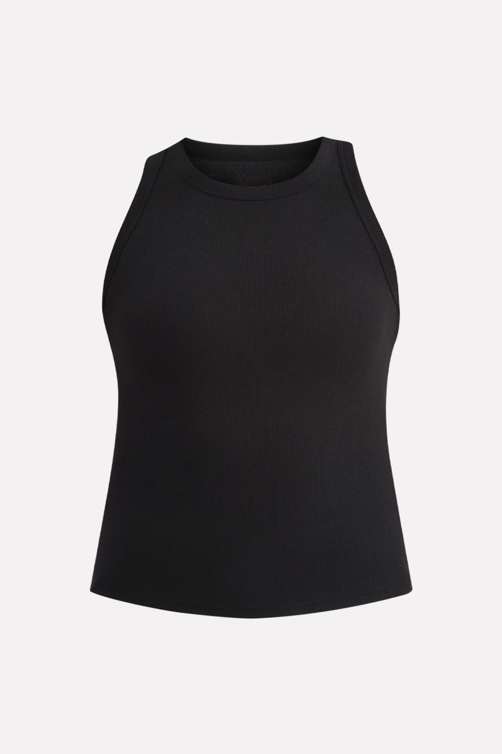 Womens High Neck Ribbed Tank Top Comfortable Fit