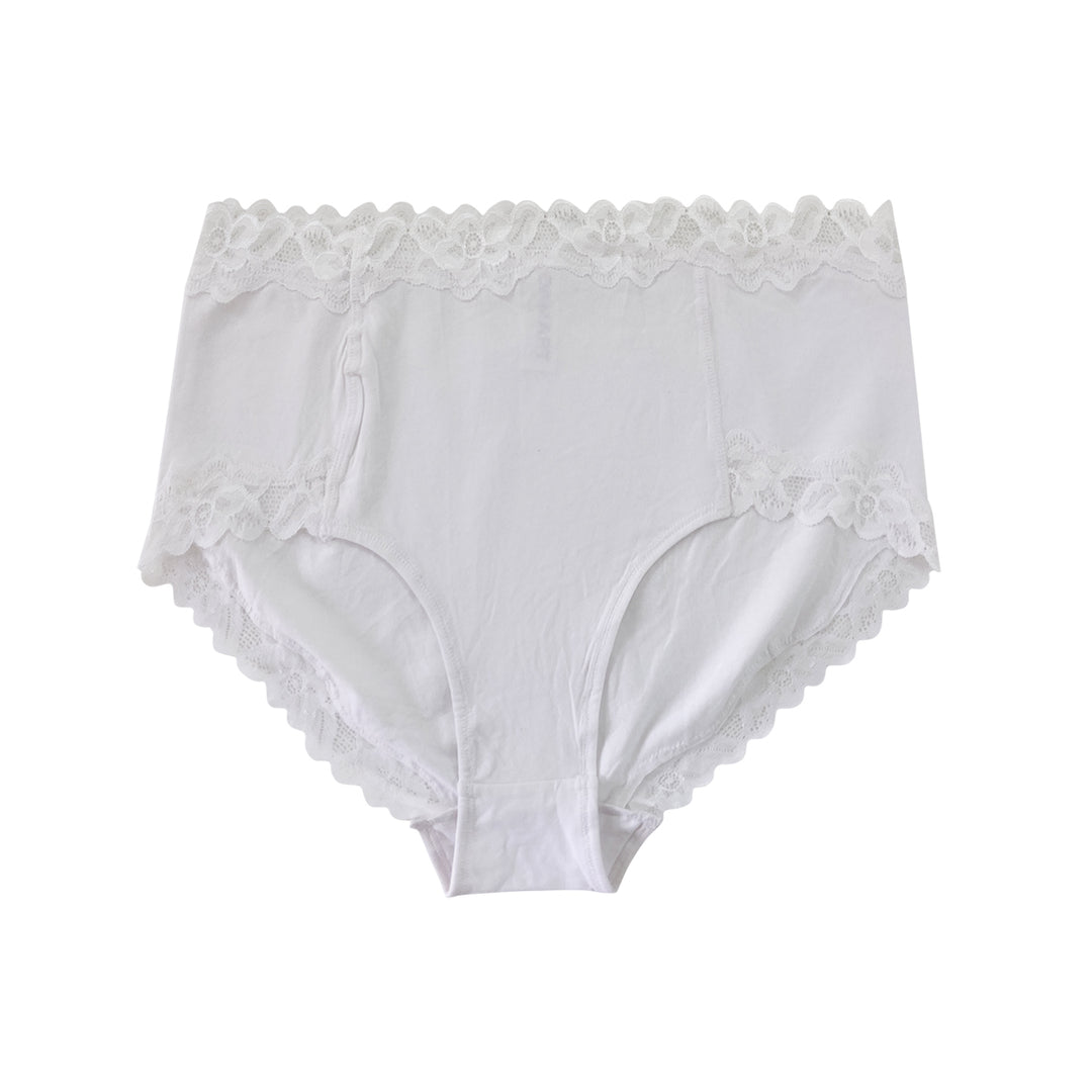 Ladies High Waisted Cotton Brief Panty