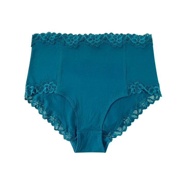 Ladies High Waisted Cotton Brief Panty