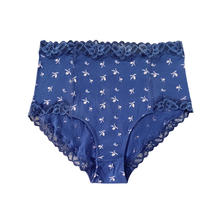 Ladies High Waisted Cotton Brief Panty