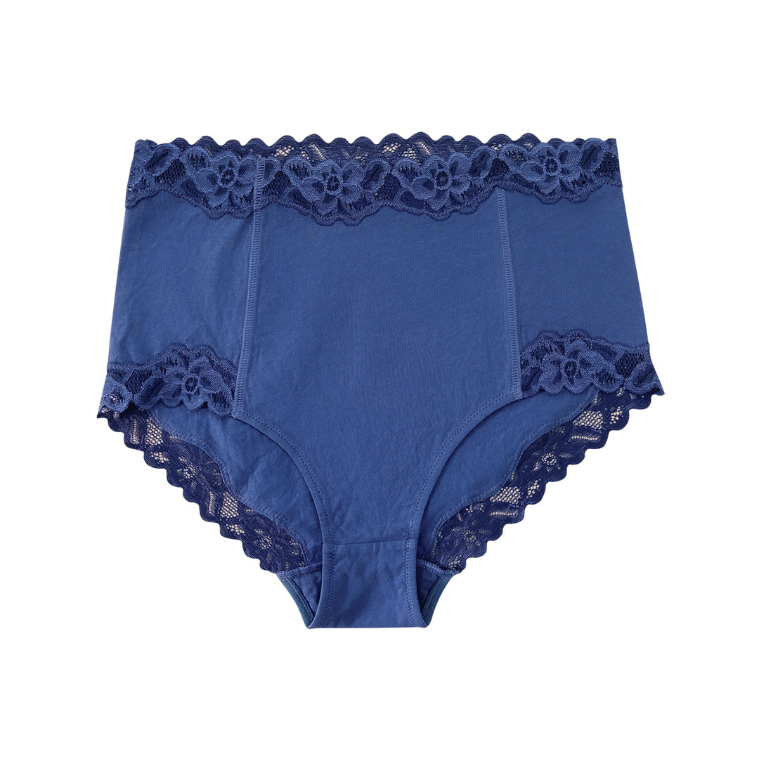Ladies High Waisted Cotton Brief Panty