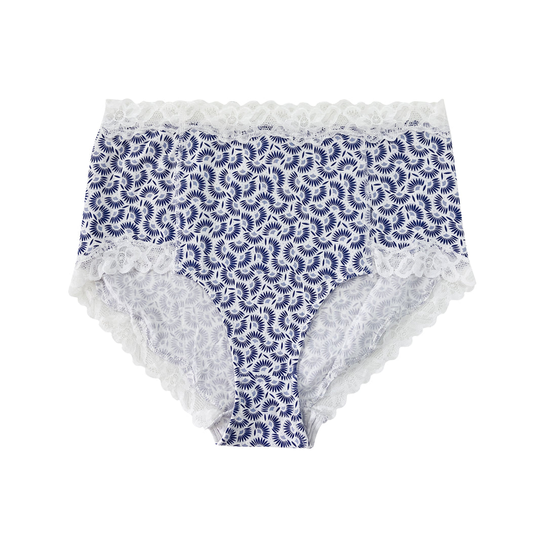 Ladies High Waisted Cotton Brief Panty