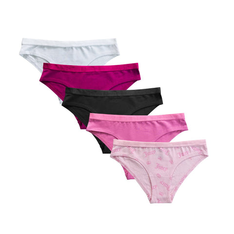 Womens 5 Pack Cotton Brief Underwear Set