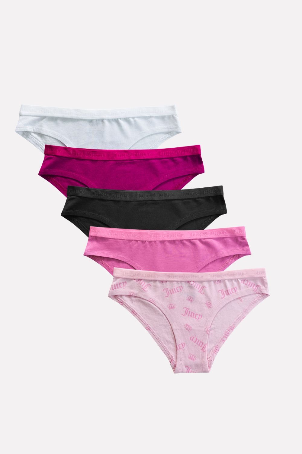 Womens 5 Pack Cotton Brief Underwear Set