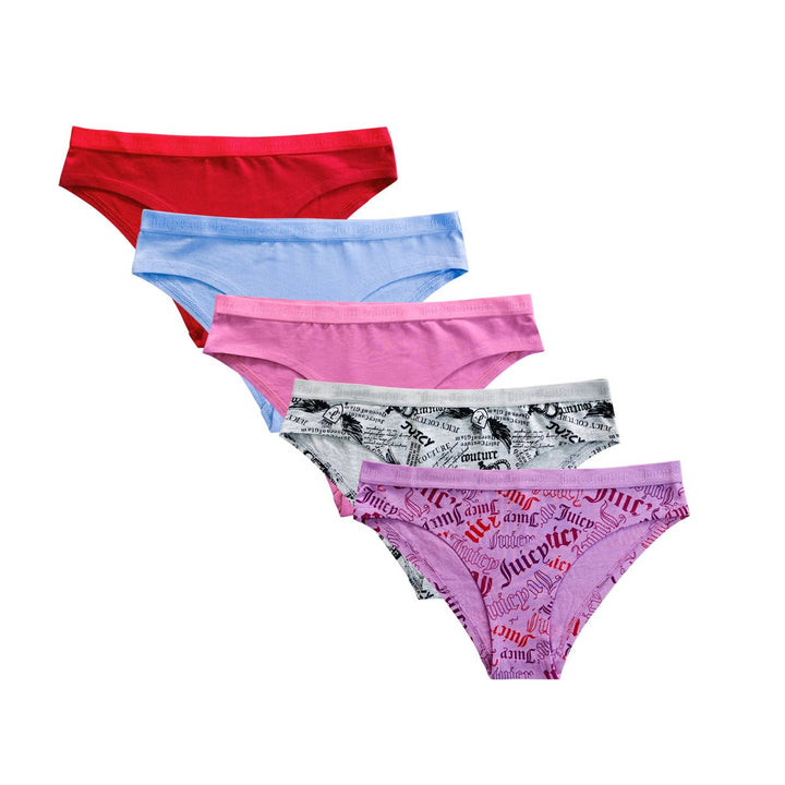 Womens 5 Pack Cotton Brief Underwear Set