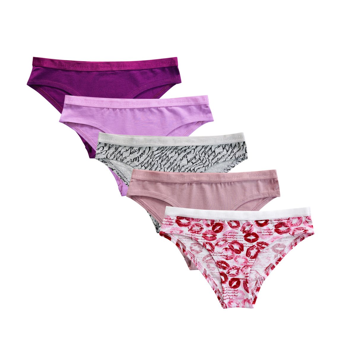 Womens 5 Pack Cotton Brief Underwear Set