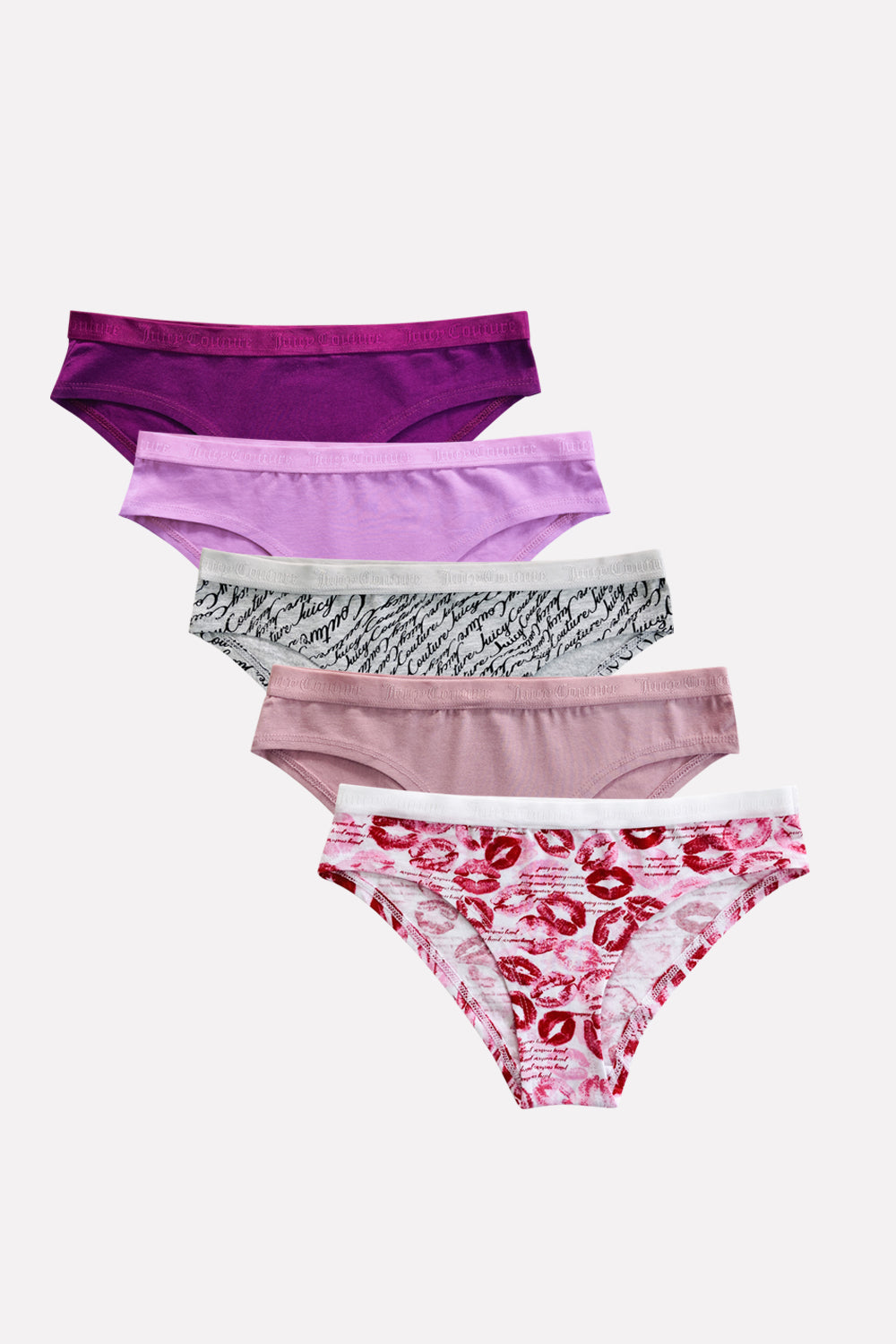 Womens 5 Pack Cotton Brief Underwear Set