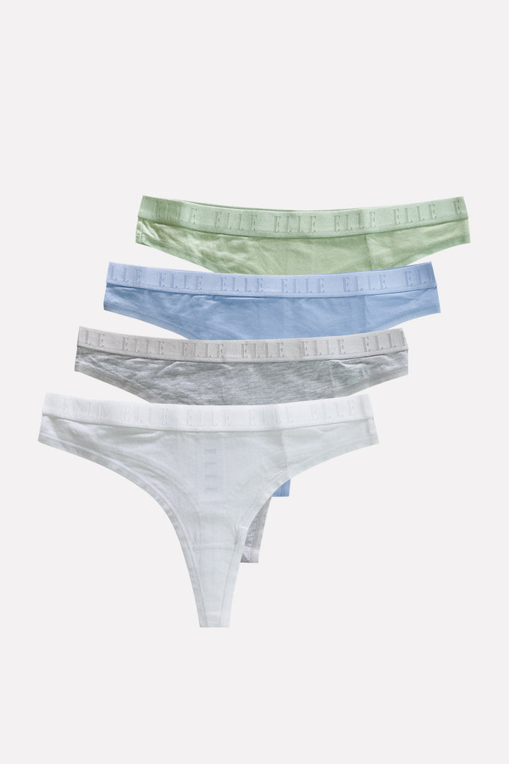Ladies Cotton Stretch Low Rise Thong