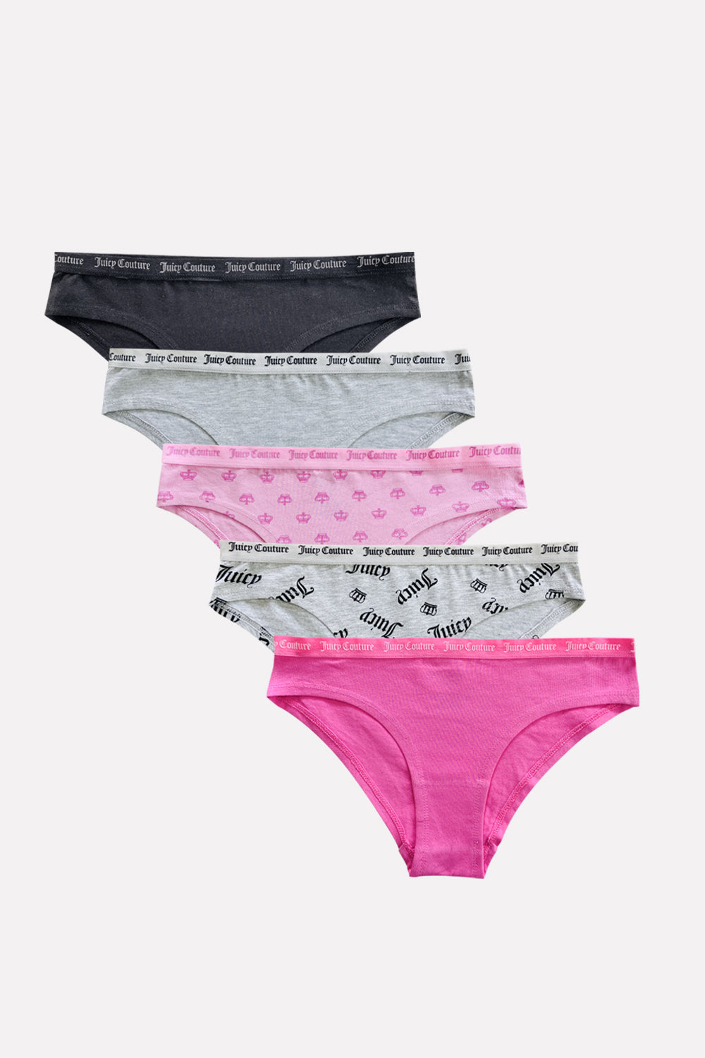 Womens 5 Pack Cotton Brief Underwear Set