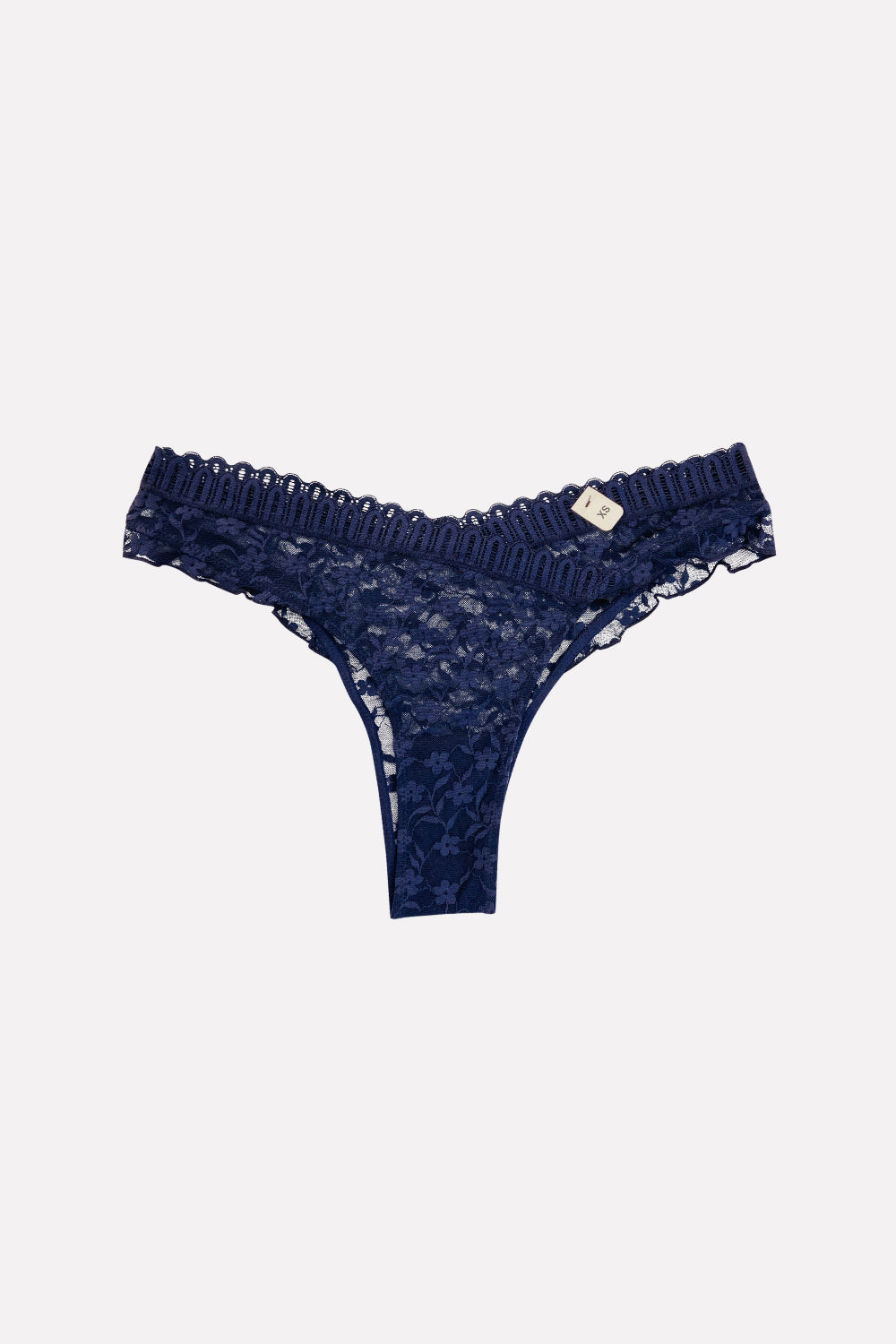 Ladies Lace Thong with Side Ruffles