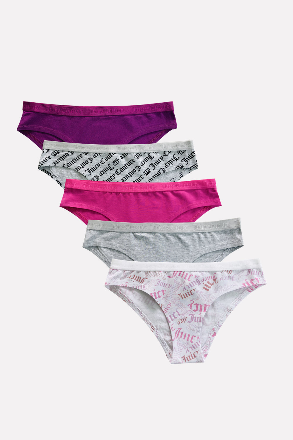 Womens 5 Pack Cotton Brief Underwear Set