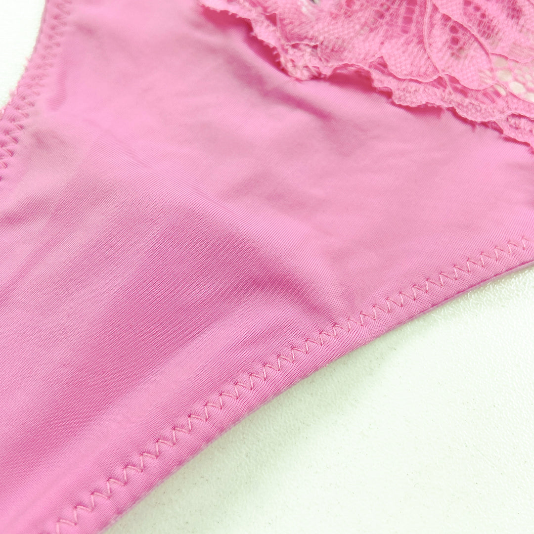 Women's Elegant Soft Stretch Floral Lace Comfortable Sexy Lace Thong Panty