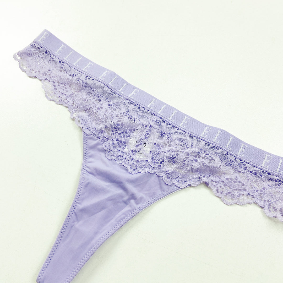 Women's Elegant Soft Stretch Floral Lace Comfortable Sexy Lace Thong Panty