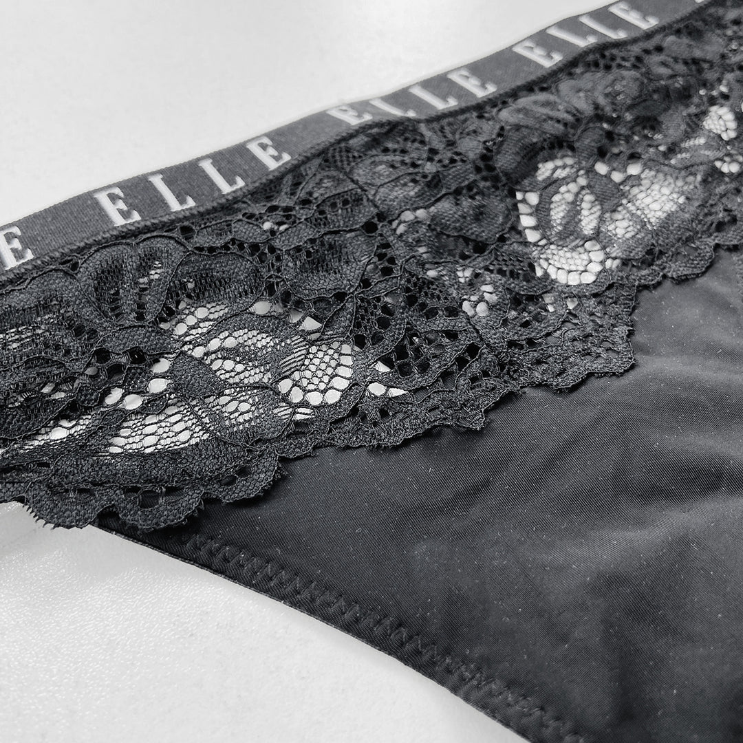 Women's Elegant Soft Stretch Floral Lace Comfortable Sexy Lace Thong Panty