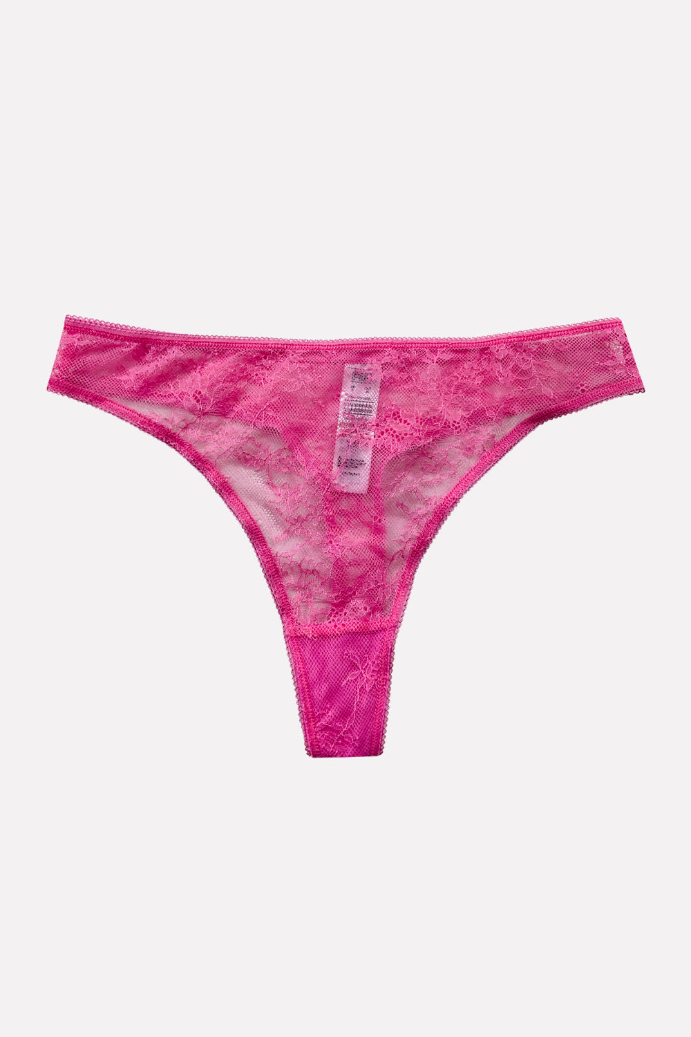 Ladies Mid Rise Lace Front Thong