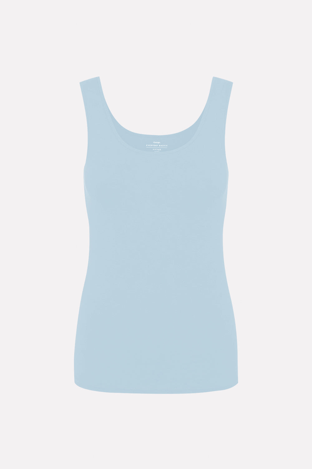 Womens Soft Cotton Sleeveless Scoop Neck Basic Stretch Tank Top