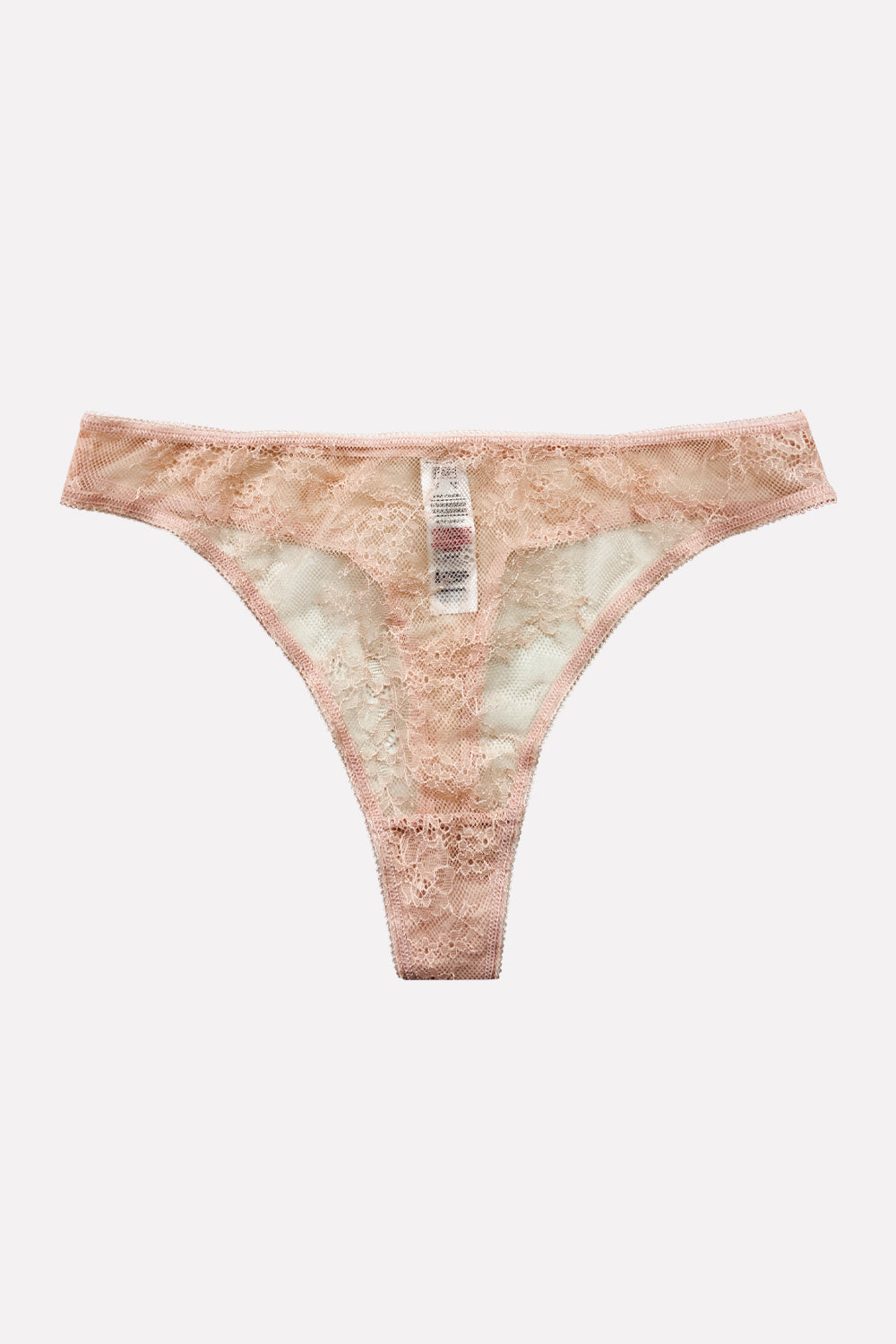 Ladies Mid Rise Lace Front Thong