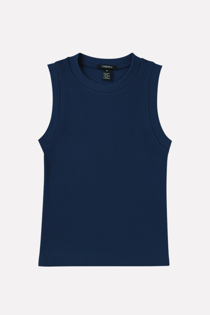 Women's Ribbed Cotton Sleeveless Tank Top